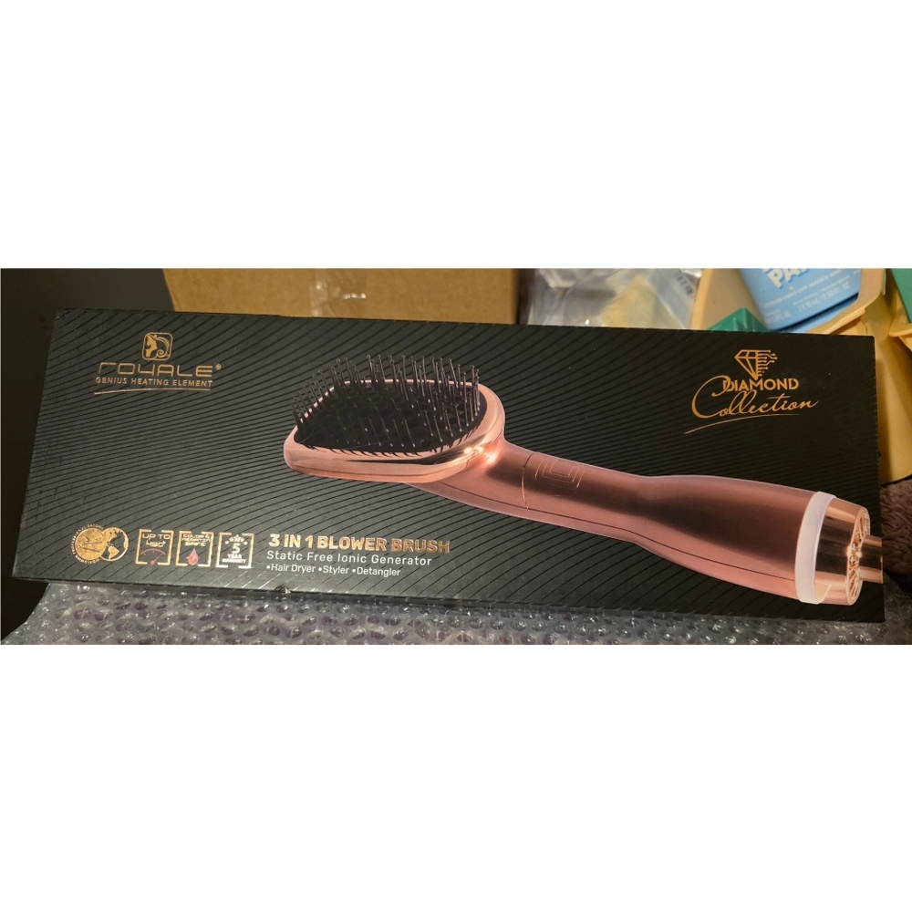 Royale 3 in 1 Blower Brush - Rose Gold